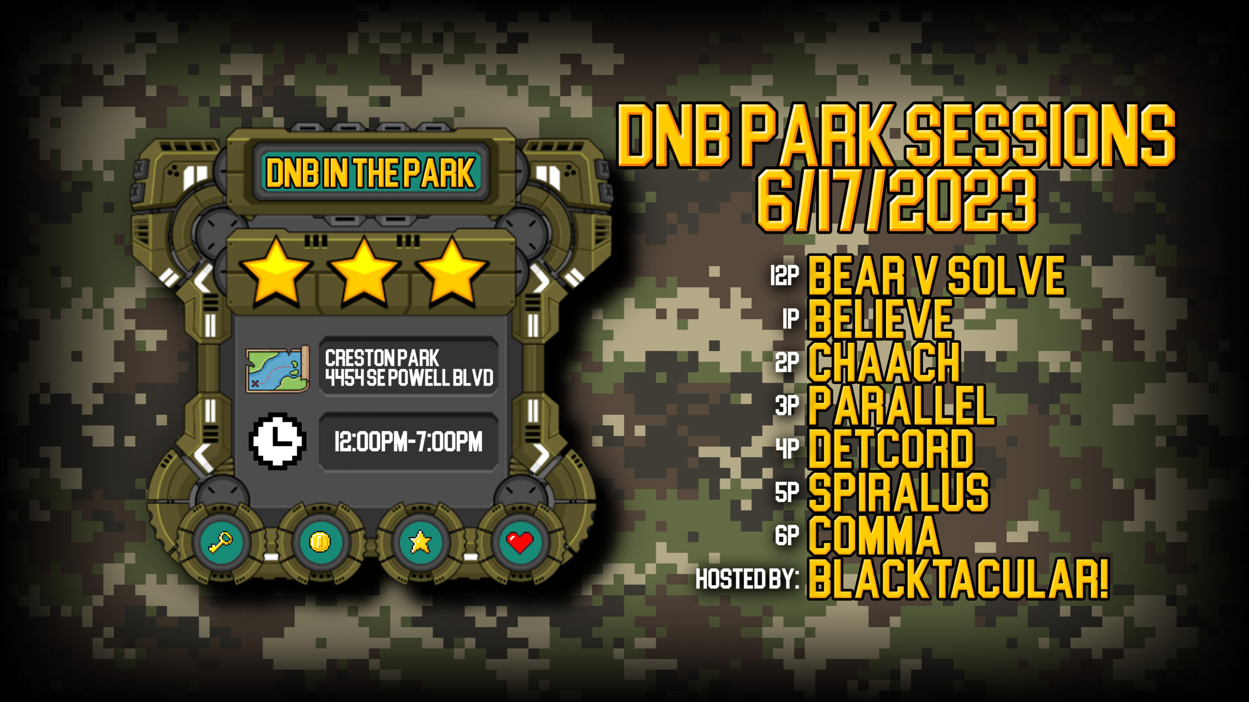 Season 3 of the Park Sessions! June 17th
